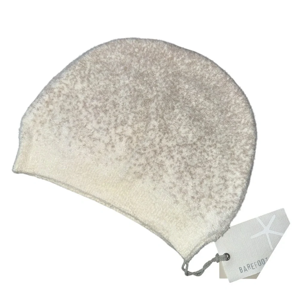 New ▶️ Barefoot Dreams  ◀️ Cozy Chic Lite Confetti Beanie Cream Taupe